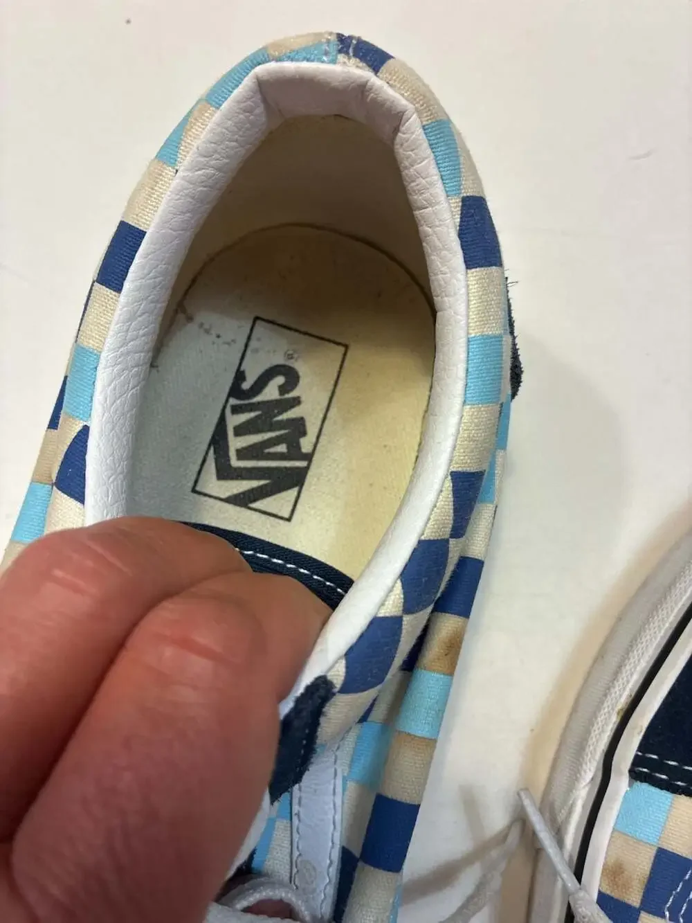 Vans Old Skool Blue Topaz Checkerboard Skate Shoes